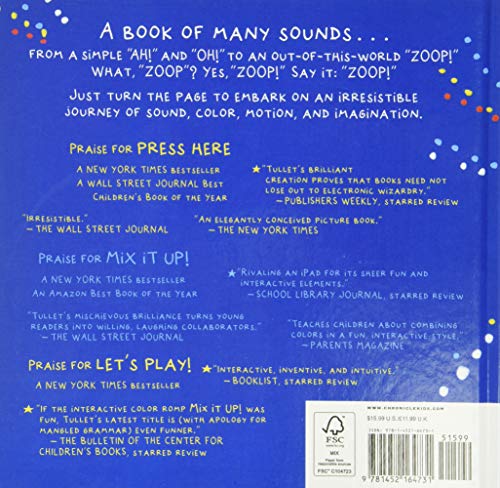 Say Zoop! (Toddler Learning Book, Preschool Learning Book, Interactive Children’s Books) (Press Here by Herve Tullet)